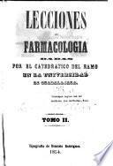 Lecciones de farmacologia