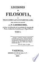 Lecciones de filosofía, ó, Ensayo sobre las facultades del alma