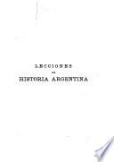 Lecciones de historia agrentina