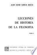 Lecciones de historia de la filosofía