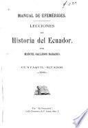 Lecciones de historia del Ecuador