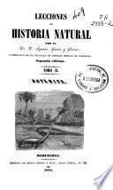 Lecciones de historia natural