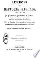 Lecciones de historia sagrada