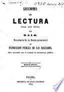 Lecciones de Lectura para los Niños. Por D. J. I. M(oragues) ... Quinta edicion