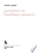 Lecciones de lingűística general