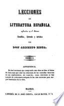 Lecciones de literatura española