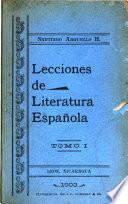 Lecciones de literatura española