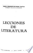 Lecciones de literatura