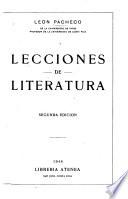 Lecciones de literatura