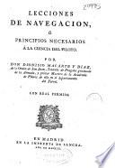 Lecciones de navegación ó Principios necesario a la ciencia del piloto