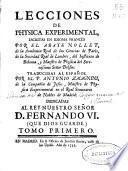 Lecciones de Physica Experimental