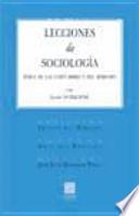 Lecciones de sociología