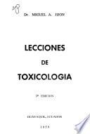 Lecciones de toxicología