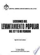 Lecciones del levantamiento popular