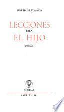 Lecciones para el hijo, poemas