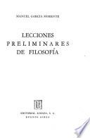 Lecciones preliminares de filosofía