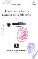 Lecciones sobre la historia de la filosofía