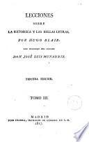 Lecciones sobre la retórica y las bellas letras