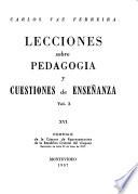 Lecciones sobre pedagogícos