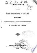 Lecciones tomadas de las esplicaciones (sic.) de anatomía