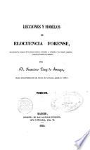 Lecciones y modelos de elocuencia forense