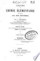 Leçons de chimie élémentaire appliquée aux arts industriels