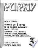 Lectura de 8 libros de la poesía peruana joven, 1980-1981