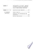 Lectures, reports and discussions