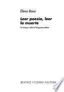 Leer poesía, leer la muerte