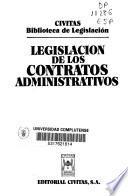 Legislación de los contratos administrativos