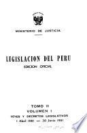 Legislación del Perú