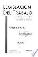 Legislación del trabajo