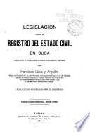 Legislacion sobre el registro del estado civil en Cuba