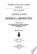Legislación y disposiciones de la administración central