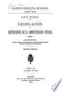 Legislación y disposiciones de la administración central
