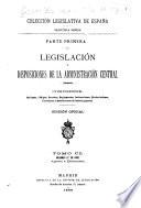 Legislación y disposiciones de la administración central
