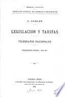 Legislación y tarifas