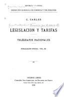 Legislación y tarifas