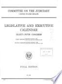 Legislative and Executive Calendar