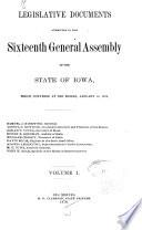 Legislative Documents Submitted to the ... General Assembly of the State of Iowa