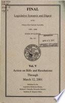 Legislative Synopsis and Digest ... General Assembly, State of Illinois