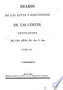 Legislatura de los anos de 1820 y 1821