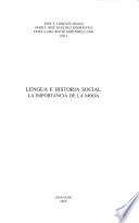 Lengua e historia social