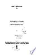 Lenguajes naturales y lenguajes formales