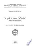 Leopoldo Alas Clarín, ensayo bio-bibliográfico