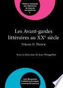 Les Avant-gardes littéraires au XXe siècle