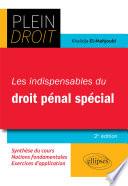 Les indispensables du droit pénal spécial