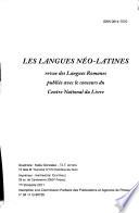 Les Langues néo-latines