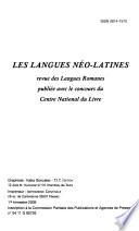 Les Langues néo-latines
