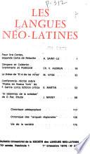 Les Langues néo-latines